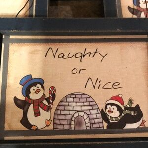Naughty or Nice Ornaments, new